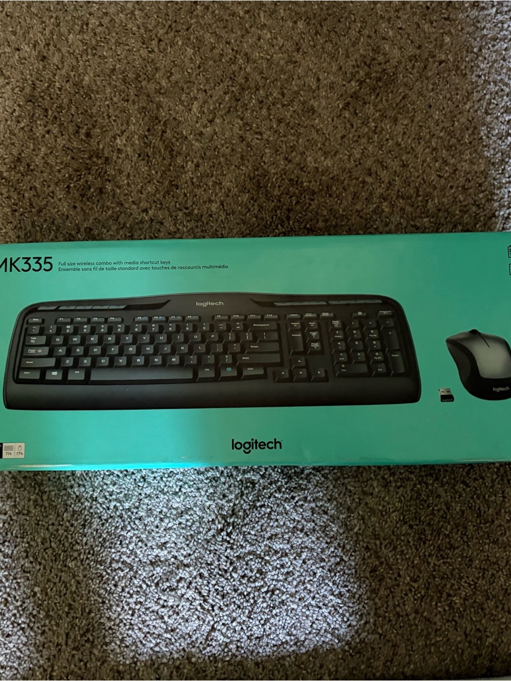 Logitech MK335 Wireless Keyboard and Mouse — Black